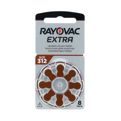 RAYOVAC ΜΠΑΤΑΡΙΕΣ ΑΚΟΥΣΤΙΚΩΝ ΒΑΡΗΚΟΪΑΣ 312 EXTRA PR312/PR41/ZA312 1.45V 180mAh 8/BLISTER