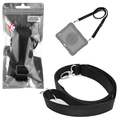 VOLTE-TEL NECK STRAP - ΛΟΥΡΑΚΙ ΛΑΙΜΟΥ ΓΙΑ RUGGED TPU ΘΗΚΕΣ TABLET BLACK