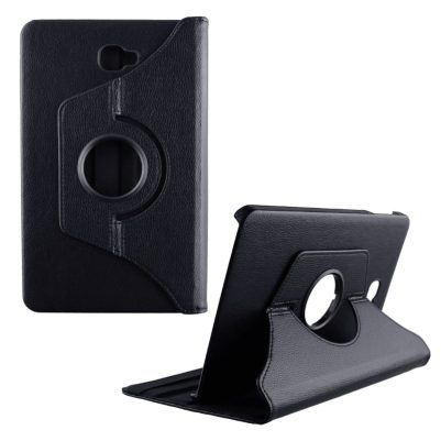 VOLTE-TEL LEATHER BOOK ROTATING STAND ΘΗΚΗ SAMSUNG TAB A T580 10.1in BLACK