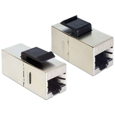 VOLTE-TEL ΘΩΡΑΚΙΣΜΕΝΗ ΜΟΥΦΑ KEYSTONE MODULE RJ45 (FEMALE) ΣΕ RJ45 (FEMALE) 8P8C ΓΙΑ CAT 5E ABS ΑΣΗΜΙ