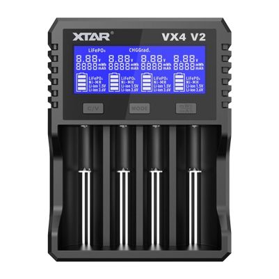 XTAR VX4 V2 SET ΦΟΡΤΙΣΤΗΣ/ ΕΝΕΡΓΟΠΟΙΗΤΗΣ ΕΠΑΝΑΦΟΡΤΙΖΟΜΕΝΩΝ ΜΠΑΤΑΡΙΩΝ 18650/3.7V/1.5V/1.2V USB-C ΦΟΡΤΙΣΗ