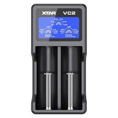 XTAR VC2 SET ΦΟΡΤΙΣΤΗΣ/ ΕΝΕΡΓΟΠΟΙΗΤΗΣ ΕΠΑΝΑΦΟΡΤΙΖΟΜΕΝΩΝ ΜΠΑΤΑΡΙΩΝ 18650/3.6V/3.7V MICRO USB ΦΟΡΤΙΣΗ