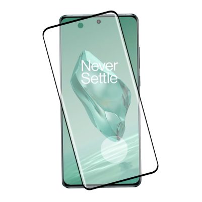 IDOL 1991 GLAMOUR TEMPERED GLASS ONEPLUS 12 5G 6.82in 9H 0.30mm FULL COVER 3D EDGE GLUE FINGER UNLOCK BLACK