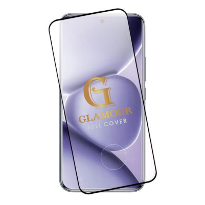 IDOL 1991 GLAMOUR TEMPERED GLASS XIAOMI REDMI NOTE 15 5G/POCO M8 5G 6.77in 9H 0.30mm FULL COVER 3D EDGE GLUE FINGER UNLOCK BLACK