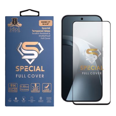 IDOL 1991 SPECIAL TEMPERED GLASS XIAOMI 17T 5G 6.59in 9H 0.25mm FULL COVER FINGER UNLOCK FULL GLUE BLACK