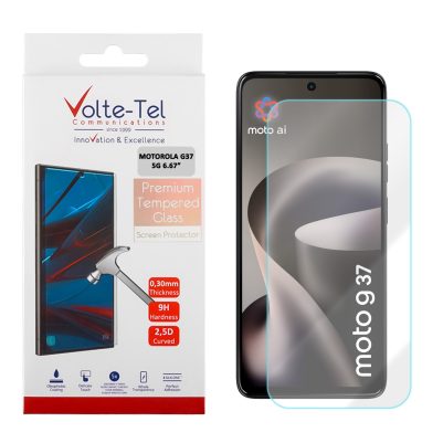 VOLTE-TEL TEMPERED GLASS MOTOROLA G37 5G 6.67in 9H 0.30mm 2.5D FULL GLUE