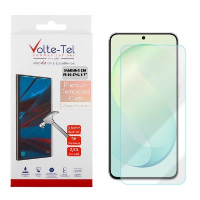 VOLTE-TEL TEMPERED GLASS SAMSUNG S26 FE 5G S741 6.7in 9H 0.30mm 2.5D FULL GLUE