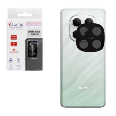 VOLTE-TEL CAMERA GLASS XIAOMI REDMI NOTE 15 4G 6.9in 9H 0.25mm 3D CURVED BLACK