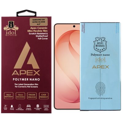 IDOL 1991 APEX POLYMER NANOTECH FILM SAMSUNG S26 ULTRA 5G S948 6.9in FINGER UNLOCK FULL COVER WITH INSTALLATION KIT