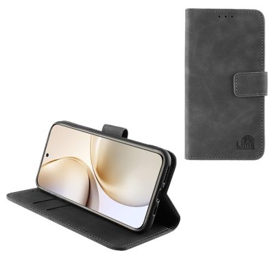 LIME ESSENTIAL ΘΗΚΗ REALME 14/14T 5G 6.67in MAGNET BOOK STAND CLIP GREY