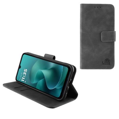 LIME ESSENTIAL ΘΗΚΗ MOTOROLA MOTO G06/MOTO G06 POWER XT2535-13 6.88in MAGNET BOOK STAND CLIP GREY